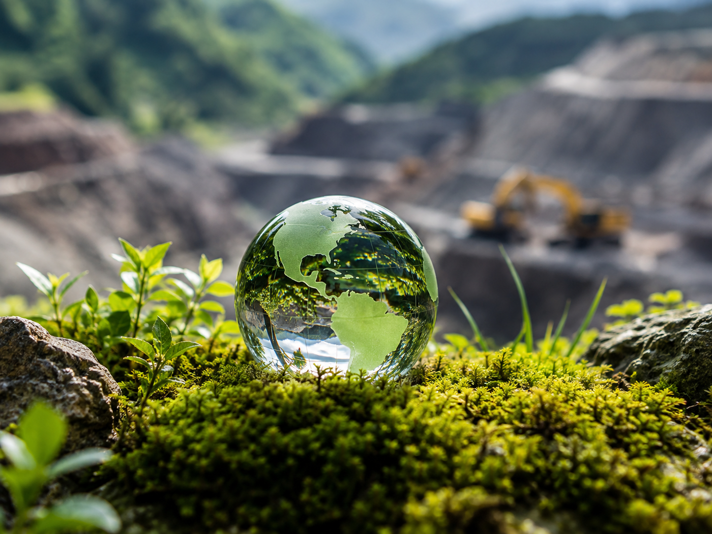 Civil construction works carried out beside established vegetation